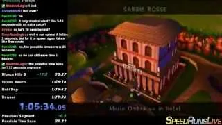 Super Mario Sunshine Any% Speedrun in 1:19:20