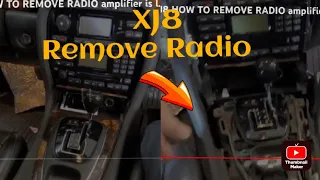 2004 Jaguar XJ8 HOW TO REMOVE RADIO amplifier is located in trunk left side