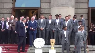 Empfang für den Double-Sieger FC Bayern München in der Staatskanzlei München am 28.08.2019