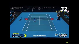 Berrettini Forehand after Monfils Jump Smash Edit #shorts