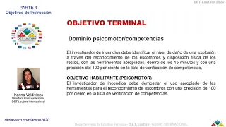 TEMA # 03 ANÁLISIS DE JPR - PARTE 4 “Objetivos de Instrucción”