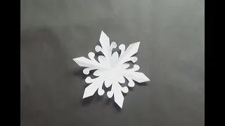 How to make a easy #snowflake (paper)