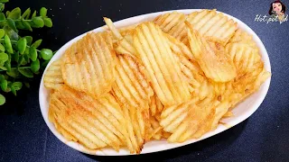 How to make crispy potato chips at home ❗️ world' easiest way to make potato chips at home ! asmr #2