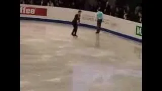 Brian Joubert 18.01.2014. warm up LP - European Figure Skating Championships Budapest