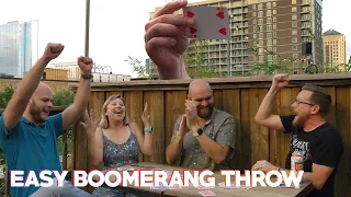 Simplest Boomerang Card Throw! (w/ Alan Paoletti)