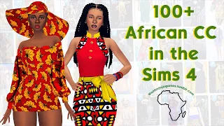 100+ African CC in the Sims 4 + cc links | cc showcase Part 1