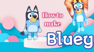 EASY WAY TO MAKE BLUEY/ BLUEY WITH CLAY / BLUEY CARTOON/ FUN WITH CLAY.