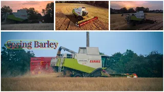 Spring barley harvest 2023 ~ Claas 580 lexion terra track ~ 4k