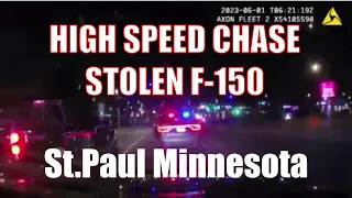 Live on Patrol CLIPS - Stolen F-150 chase w/ PIT St. Paul Minnesota