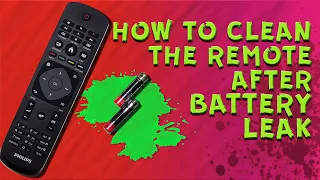 How to Clean Battery Corrosion in Remote Control (Philips Remote Control) 📺