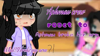 Aphmau Crew react to "Aphmau broke her arm!!! | Gacha club | ft.aphmau