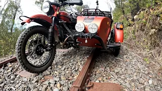 Ural Motorcycle heads back to take on  the Old Railway line