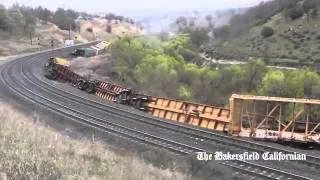 ANB, A train derailed near Tehachapi, July 24,2013