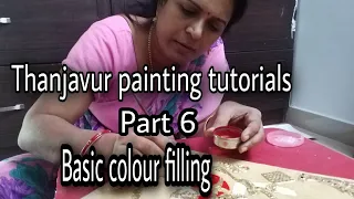 Thanjavur painting tutorials Part 6 | 6T4 Arts