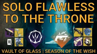 Solo Flawless Vault of Glass to the Throne Room on Hunter | Season of the Wish (Destiny 2)