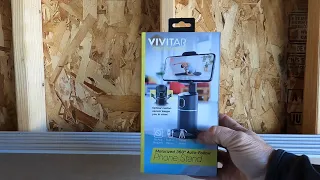 Vivitar motorized 360 degree auto follow phone stand from Walmart review and test