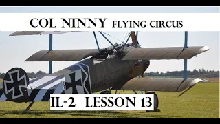(13) IL-2 How to Fly Flying Circus Lesson 13 Introduction to air gunnery and dogfighting