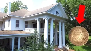 MEGA Plantation Style House Reveals LOST TREASURE! Metal Detecting Lots of Old and Silver Coins!