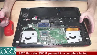 MSI Gt72 2QE MS-1781 disassembly laptop charge port power jack repair fix taking apart tear down