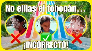 ❌CUIDADO❌ ¡NO ELIJAS EL TOBOGAN INCORRECTO! En El PARQUE ACUÁTICO 💦 Paula Blanco #hifamilyteam