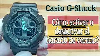 Casio G Shock | Cómo Activar o Desactivar el Horario de Verano?
