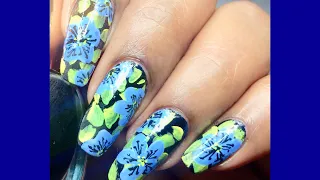Born pretty 8pcs nailart brushes review/floral nailart tutorial/freehand nailart/Beautybeam86