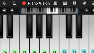 Mana Anjaan Hu | Taal Title Track Easy and Slow Piano Tutorial | Piano Vision