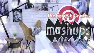 Mash Ups: Pinterest Crafts - Dollhouse Table | Butterfly Chair | Watercolor Unicorn & More