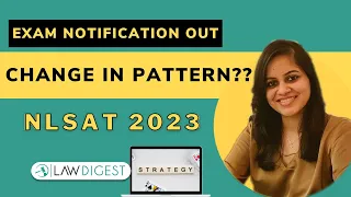 NLSAT 2023 Notification Released | Change in NLSAT Pattern?