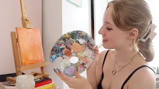 [ASMR] Paint a portrait with me 🎨 ~ soft spoken, rambling