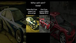 Our BMW M3 GTR  vs  Mia's Mazda RX 8