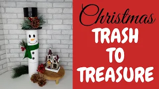 DIY TIN SNOWMAN || USING TRASH TO CREATE TREASURE CHALLENGE