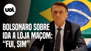 Bolsonaro diz que foi em loja da maçonaria em 2017: ‘Sou o presidente de todos’