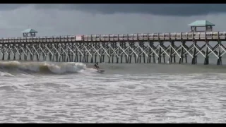 Hurricane Florence Surfing - Kyle Busey Shoots the Folly Beach Pier