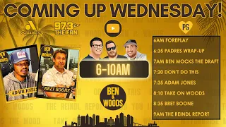 Ben & Woods LIVE: April 24th, 2024 - Padres Lose To Rockies |  Adam Jones & Bret Boone Join The Show