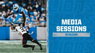 Lions vs. Falcons postgame media availability | Preseason vs. Falcons