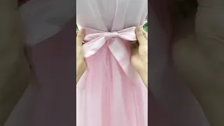how to tie a bow perfectly?👗👗#shorts