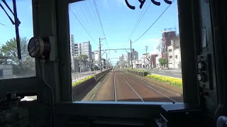 【96年前に製造された電車で行く！古すぎるモーター！！】阪堺電車モ161形浜寺駅前行き前面展望我孫子道～浜寺駅前