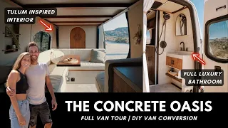 LUXURY VAN TOUR | The Concrete Oasis - THE BEST LAYOUT Sprinter