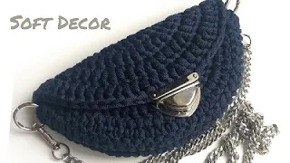 The Fastest Way to Knit a Bag Slices Crochet | For beginners | Soft Decor