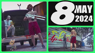 The Gun Van location & Street Dealers today May 8 2024 in GTA 5 (no RAILGUN this week)