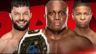 BOBBY LASHLEY w LIO RUSH VS FINN BALOR - INTERCONTINENTAL CHAMPIONSHIP- WWE MONDAY NIGHT RAW 4/2/19