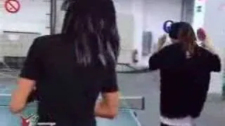 Bill and Tom Kaulitz play table tennis(exlusive)