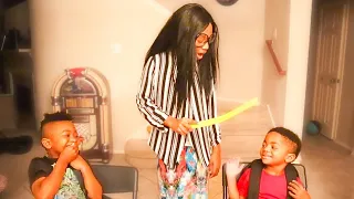 Mean BIG SISTER Gives Little BROTHERS A WHOOPING, She Learns Her Lesson