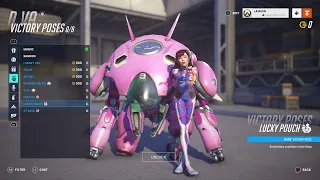 All D.VA Victory Poses Overwatch 2