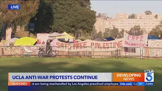 UCLA students staging counter-protest as campus encampment grows 