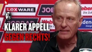 Streich wird emotional: "Wer jetzt nicht aufsteht, hat's nicht verstanden" | Freiburg