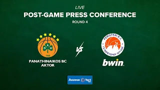 Panathinaikos BC AKTOR – Peristeri bwin | Post-Game Press Conference | Basket League Top 6 – Round 4