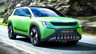 Skoda Vision 7S – The New Design of Skoda Cars – Exterior, Interior & Driving