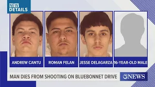 Identities of 4 suspects connected to shooting on Bluebonnet Drive near Agnes Street have been revea